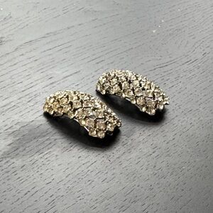 Vintage Crystal Shoulder Brooches